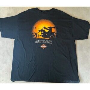 Harley Davidson Australia T Shirt Mens 2XL